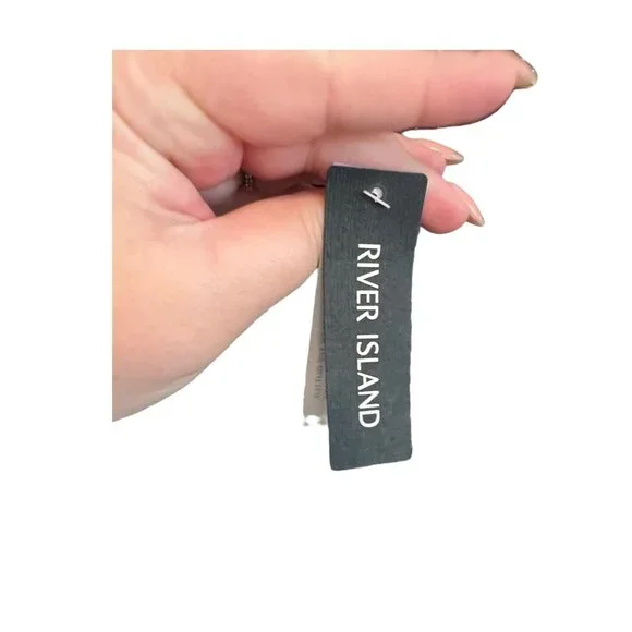 River Island sparkly cowl neck women's dress sz 8 NWT - Picture 5 of 5